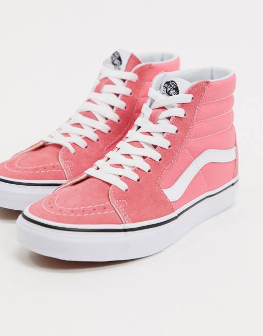 Vans Authentic – SK8-Hi – Różowo-białe buty, 4 z 4