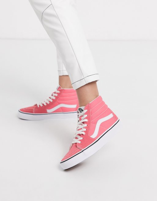 Vans Sk8 Hi Strawberry Pink True White | Footshop Vans Sk8 Hi Strawberry Pink True White | Footshop