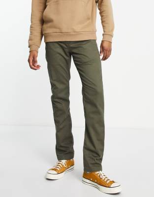 Vans Authentic slim fit chino trousers in dark green