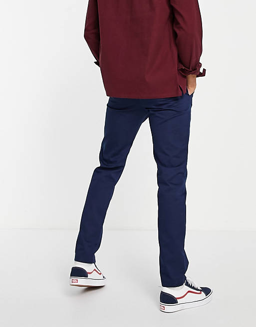 Trousers & Chinos Vans Authentic slim fit chino trousers in navy 