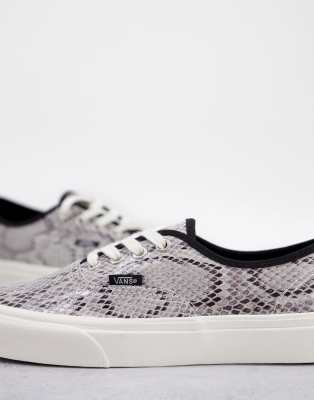 black snake print trainers