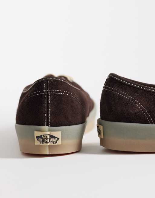 Vans Authentic – Sneaker in Braun mit hellbrauner Sohle, 3 von 5