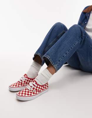Vans Authentic - Sneaker in Rot und Weiß