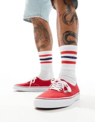 Authentic - Sneaker in Rot Rot 42