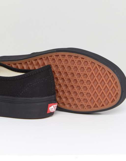 Vans Authentic in Sneaker schwarz Schwarz rqrwP8x