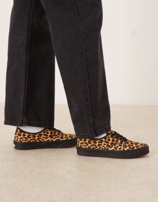 Vans Authentic - Sneaker mit Leopardenprint-Bunt