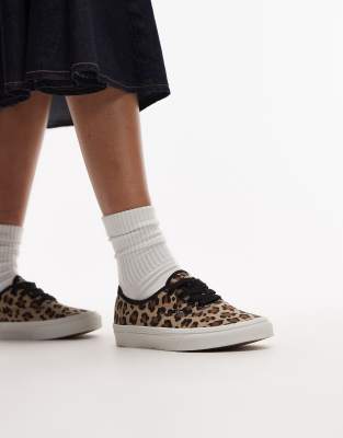 Vans Authentic - Sneaker mit Leopardenprint-Bunt