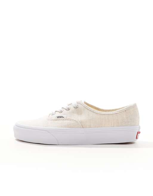 Vans Authentic Sneakers color bianco sporco e lino estivo ASOS