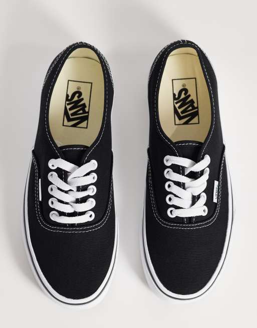 Vans Authentic sneakers in black and white, 4 of 5