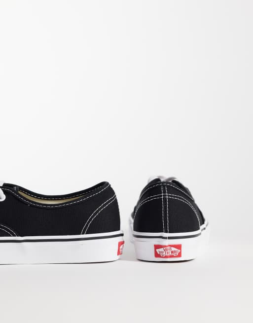 Vans Authentic sneakers in black and white, 5 of 5