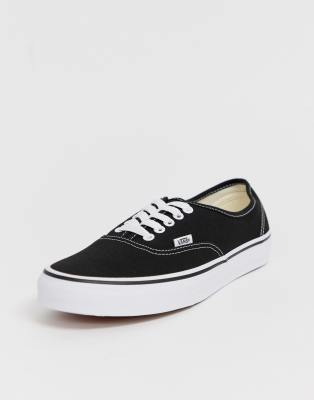 vans black canvas authentic