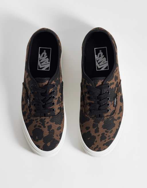 Vans Authentic sneakers in brown cow print, 2 of 5