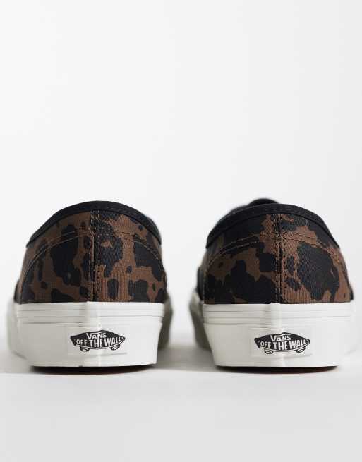 Vans Authentic sneakers in brown cow print, 4 of 5