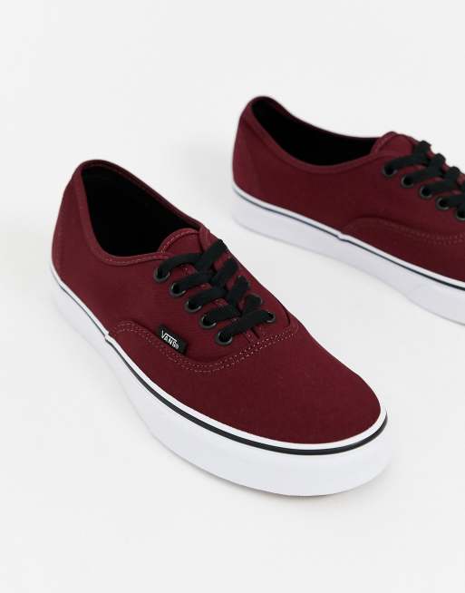 Vans maroon sale shoes