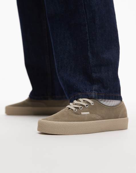 Vans Authentic - Sneakers in camoscio verde chiaro con suola in para - view 1