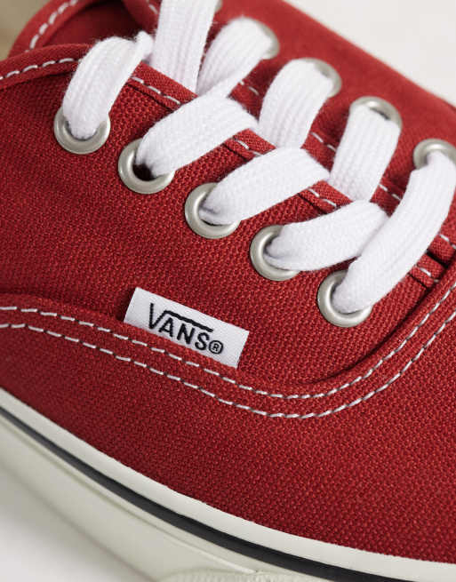 Vans Authentic sneakers in donkerrood, 4 van 5