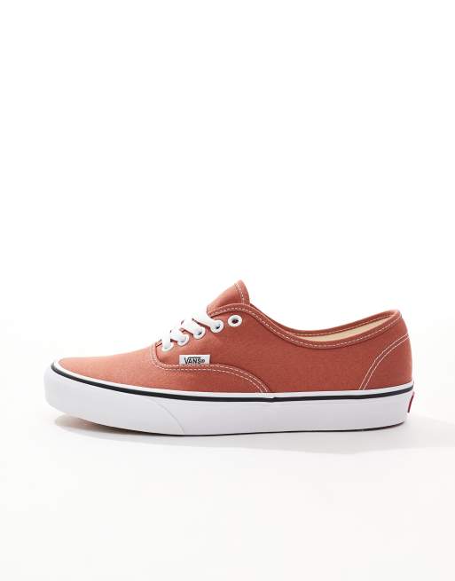 Vans Authentic - Sneakers in gebrand oranje en wit, 2 van 5