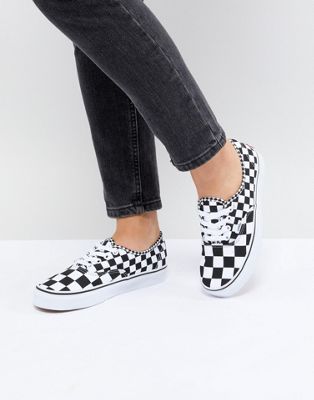 vans authentic checkerboard sneaker