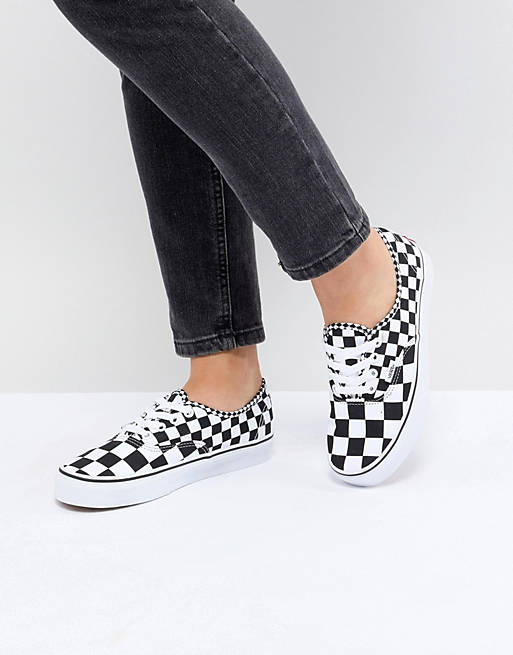 Vans Authentic Sneakers In Mixed Checkerboard صابون افريقي سائل