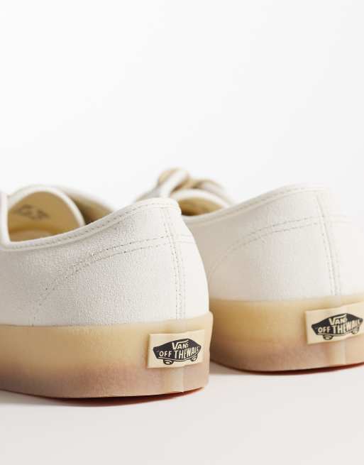 Vans Authentic sneakers in off white with tan sole, 3 of 5
