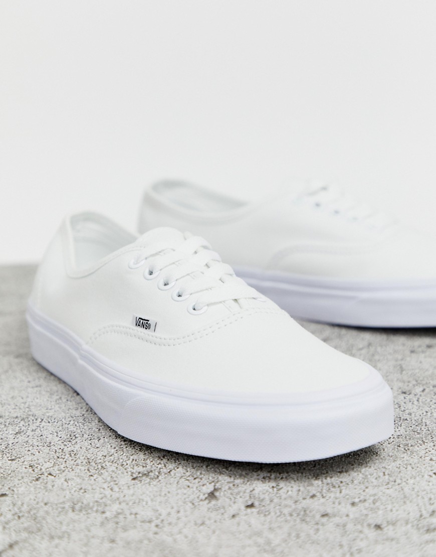 VANS AUTHENTIC TRAINERS IN TRUE WHITE,VN000EE3W00