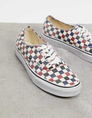 Washing shop checkered vans