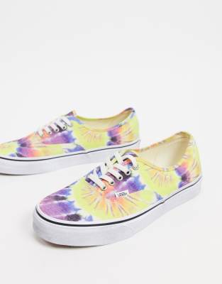 vans authentic tie dye skate shoes
