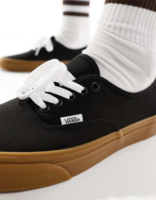 Vans Authentic - Sneakers in zwart met rubberen zool, 3 van 5