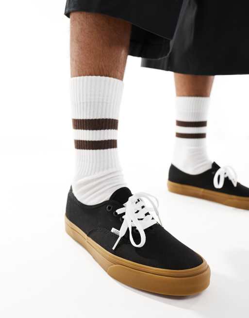 Vans Authentic - Sneakers in zwart met rubberen zool, 4 van 5