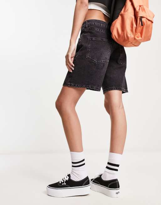 Vans Authentic Sneakers nere e bianche con suola rialzata