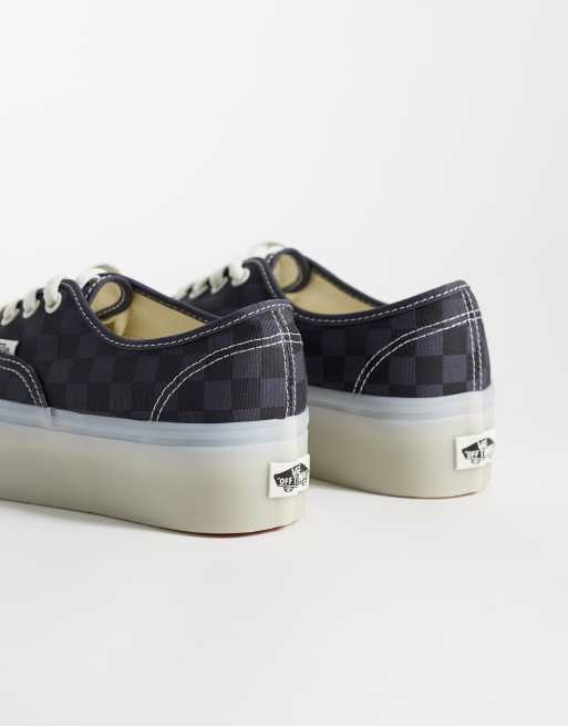 Vans Authentic Stackform rutiga sneakers i svart och grått, 2 av 5