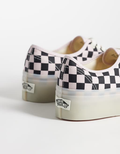 Vans Authentic Stackform Sneaker mit Karomuster in Pink und Schwarz, 2 von 5