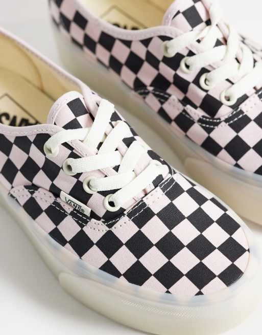 Vans Authentic Stackform Sneaker mit Karomuster in Pink und Schwarz, 4 von 5