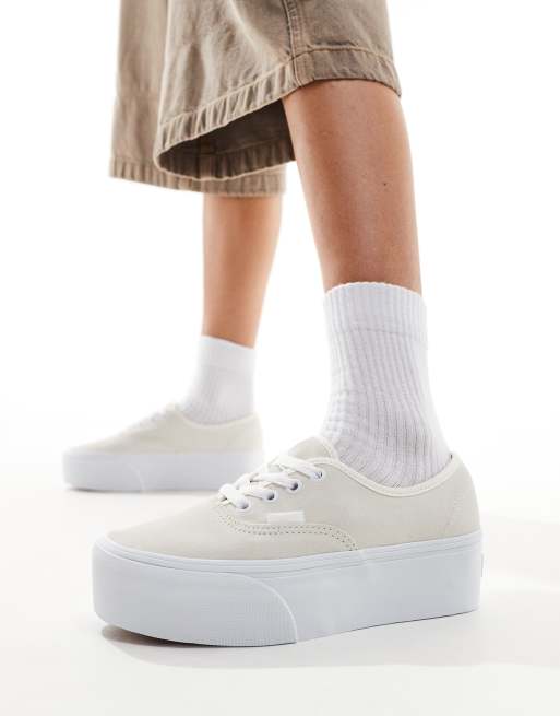 Vans Authentic Stackform sneakers in off white | ASOS