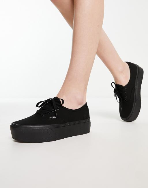 Vans authentic store platform schwarz