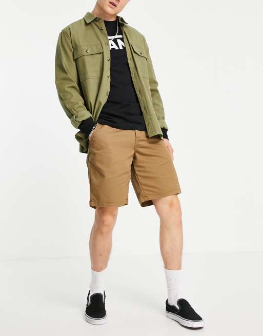 Vans Authentic stretch shorts in brown | ASOS