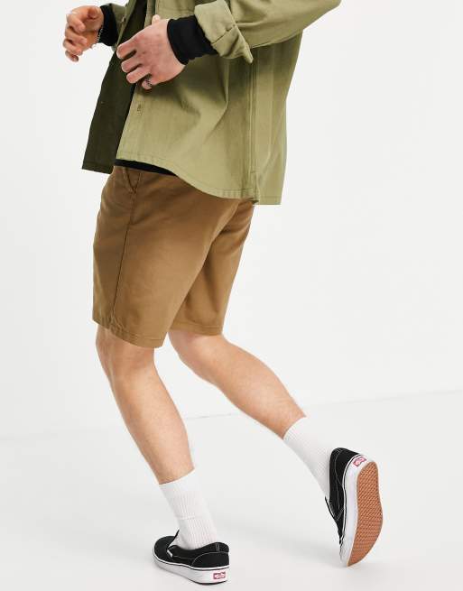 Vans Authentic stretch shorts in brown