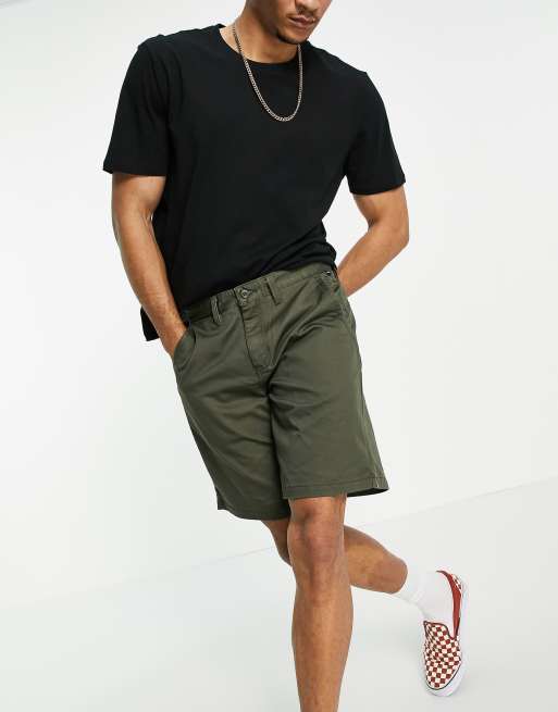 Vans Authentic stretch shorts in khaki | ASOS