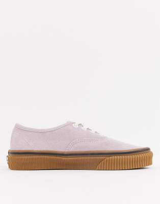 Vans authentic suede cheap and gum pink trainers