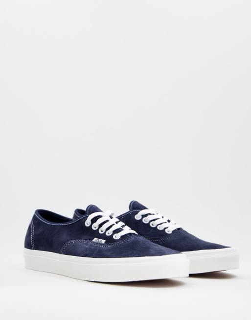 Vans authentic hot sale blue suede