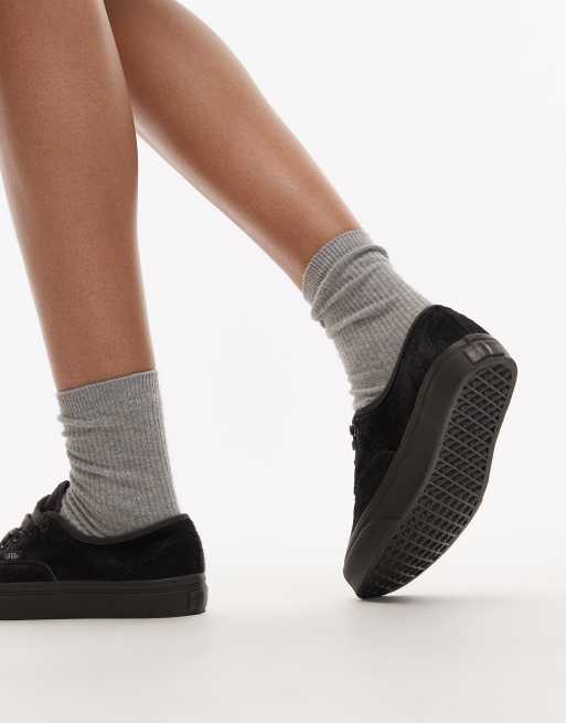 Vans Authentic – Svarta sneakers i ponnyhår, 3 av 5