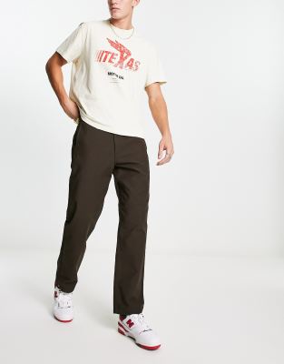 Vans authentic tapered chino pants in brown
