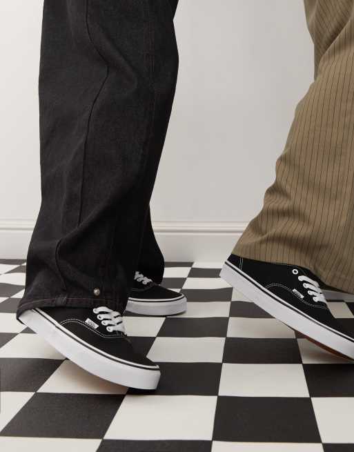 Vans Authentic trainers in black and white ASOS