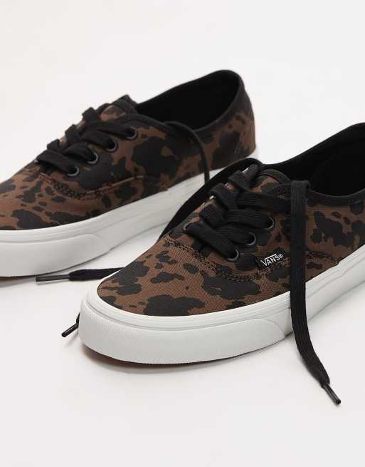 Vans Authentic trainers in cow print, 5 of 5