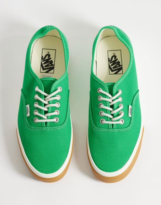 Vans Authentic trainers in green, 3 of 5