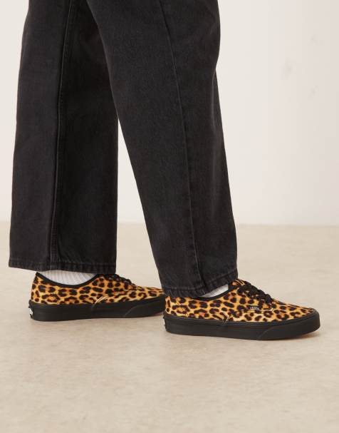 Vans Authentic Trainers in leopard print - view 1