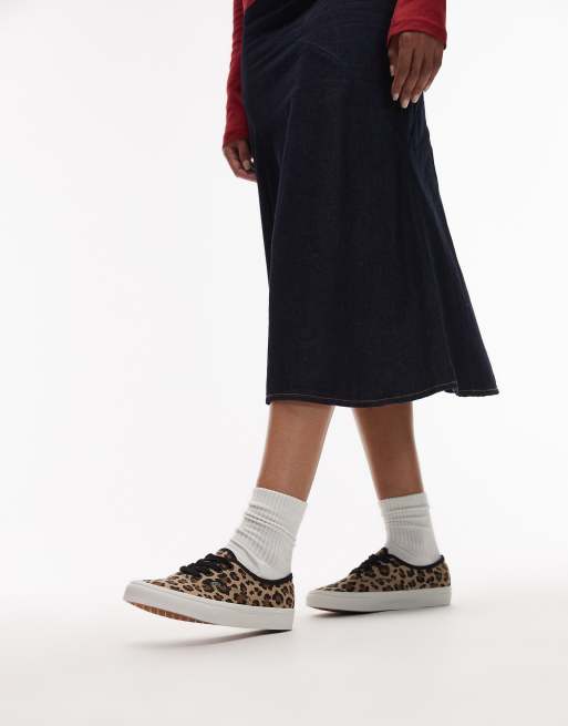 Vans Authentic trainers in leopard print, 5 of 5
