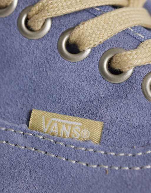 Vans Authentic trainers in light blue with tan sole, 4 of 5