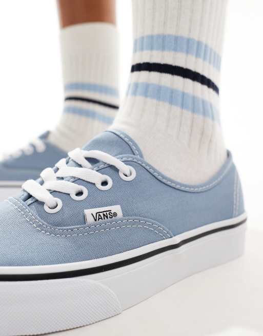 Light blue lace up vans hotsell