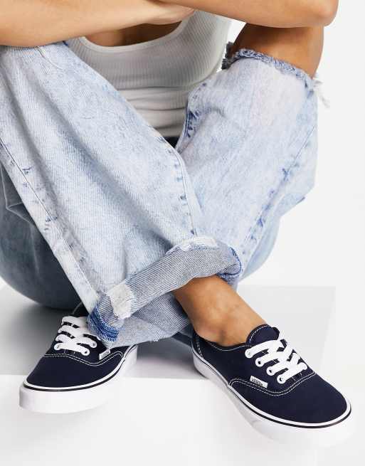 Vans deals authentic navy